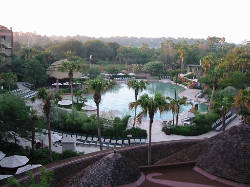 The poolside experience at the animal Kingdom lodge is a relaxing and very 